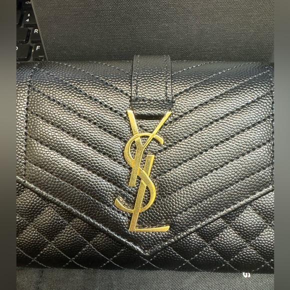 NIB YSL Saint Laurent envelope large flap wallet - Picture 3 of 10